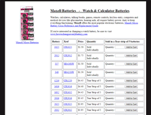 Tablet Screenshot of maxellwatchbatteries.com